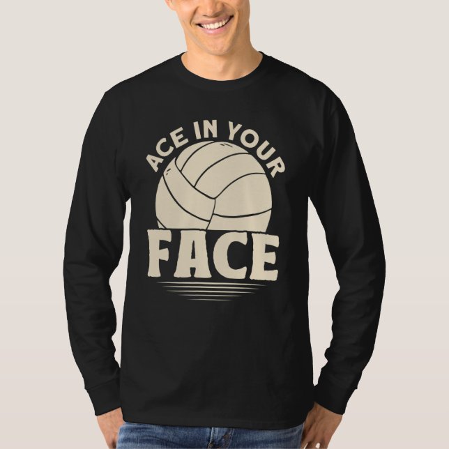 T-shirt Ace dans votre visage Volley-ball (Devant)