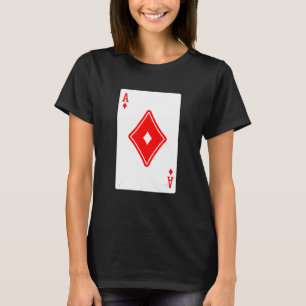 T-shirt Ace De Diamonds Poker Jeux De Cartes De Jeu Bla