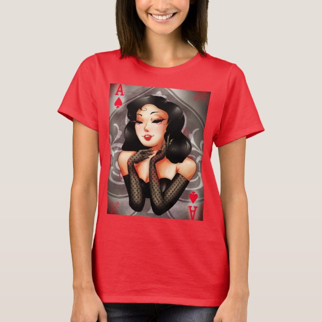 T-shirt Ace de pique (Devant)