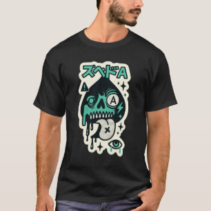T-shirt Ace de pique — Crâne de goutte Katakana