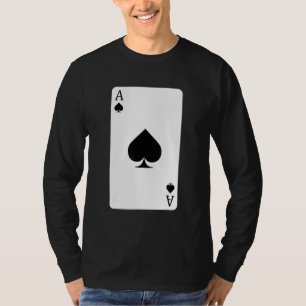 T-shirt Ace De Pique Jouer Carte Ace Card