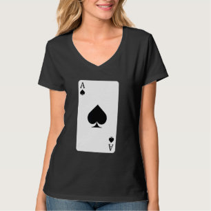 T-shirt Ace De Pique Jouer Carte Ace Card