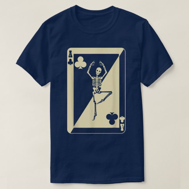 T-shirt Ace Des Clubs Poker Jeu Carte Poker Joueur  (Design devant)