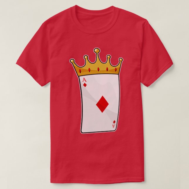 T-shirt Ace diamant avec Couronne (Design devant)