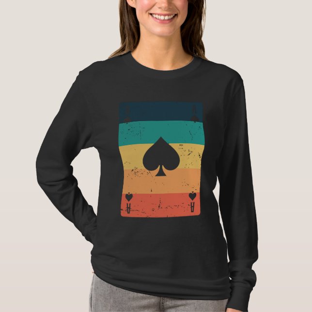 T-shirt Ace of Poker or Skat Card Game Game (Devant)