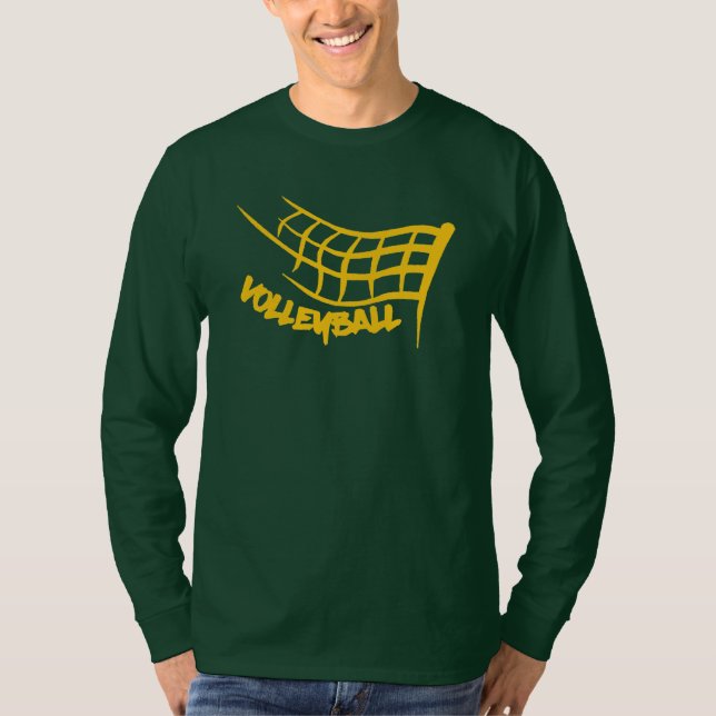 T-shirt Ace ! Tee à manches longues de volley-ball masculi (Devant)