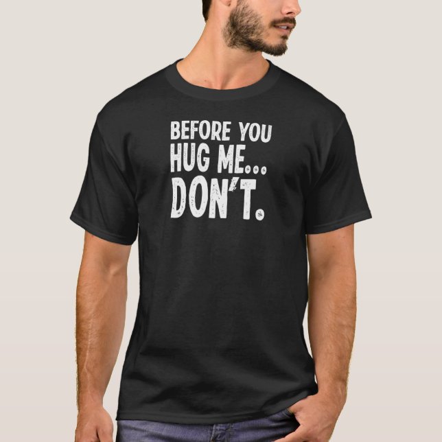 T-shirt Acheter avant de me serrer la main Ne pas introdui (Devant)