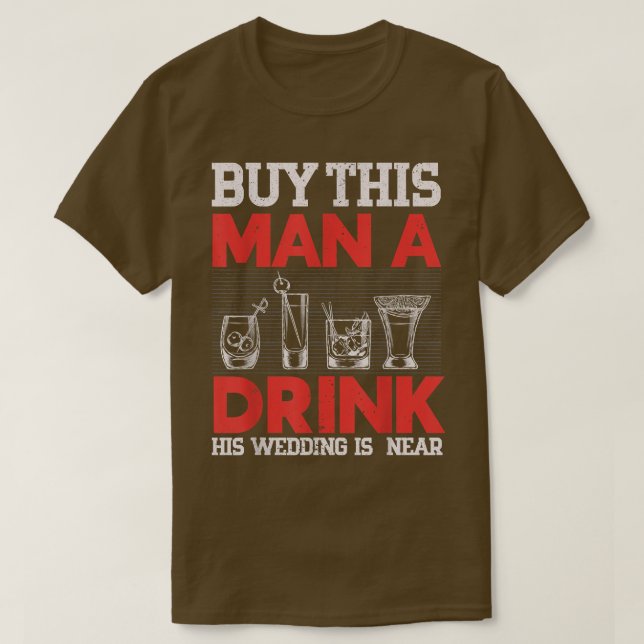 T-shirt Acheter Cet Homme Une Bière Sa Fin Est Proche Mari (Design devant)