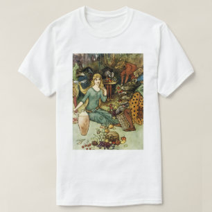 T-shirt Acheter chez nous avec un Curl d'or