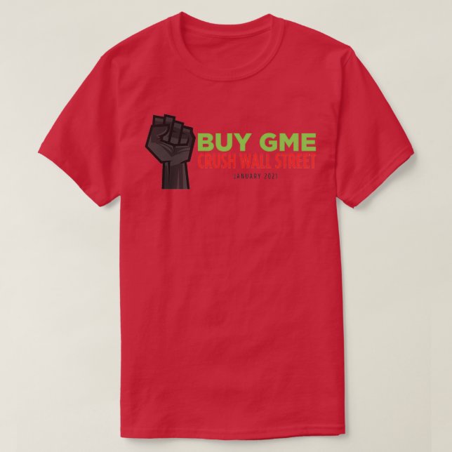 T-shirt Acheter GME Crush Wall Street (Design devant)