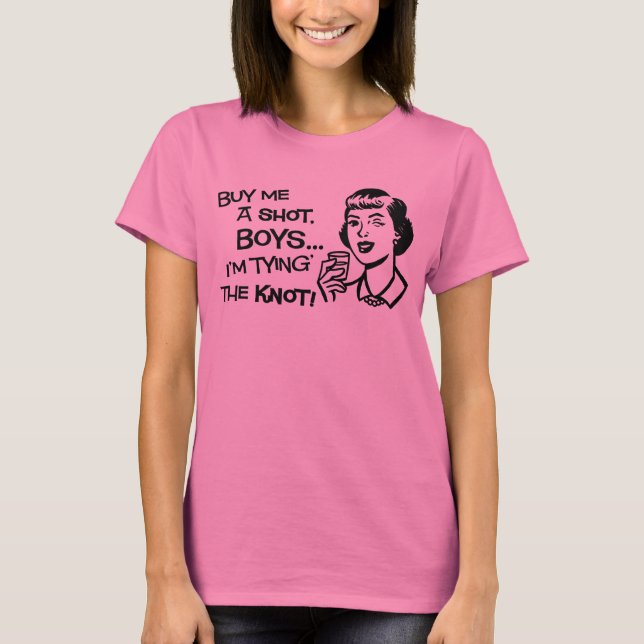 T-shirt Acheter la mariée une femme de balle long tamis T- (Devant)