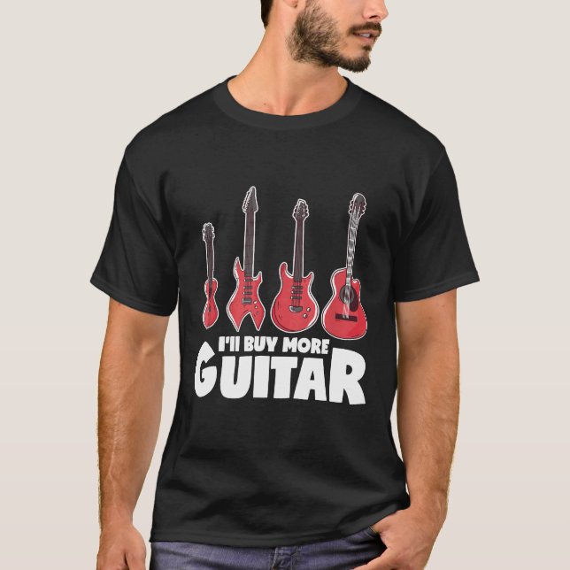 T-shirt Acheter Plus Guitare Ukelele Basse Électrique Gui  (Devant)