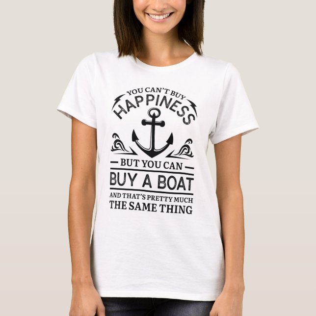 T-shirt Acheter Un Bateau (Devant)