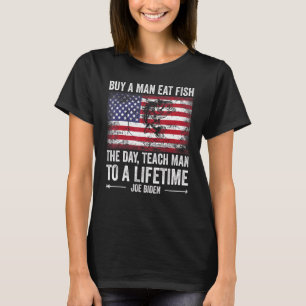 T-shirt Acheter Un Homme Manger Poisson Il Jour Enseigner
