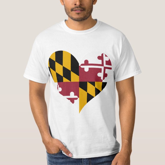T-shirt Achetez le drapeau du Maryland (Devant)