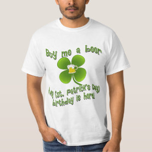 T-shirt Achetez-moi une bière que mon Birlthday est ici