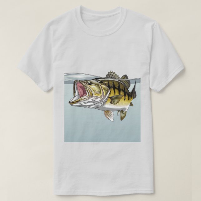 T-shirt Achigan à grande bouche (Design devant)