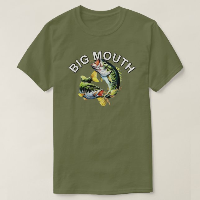 T-SHIRT ACHIGAN À GRANDE BOUCHE (Design devant)