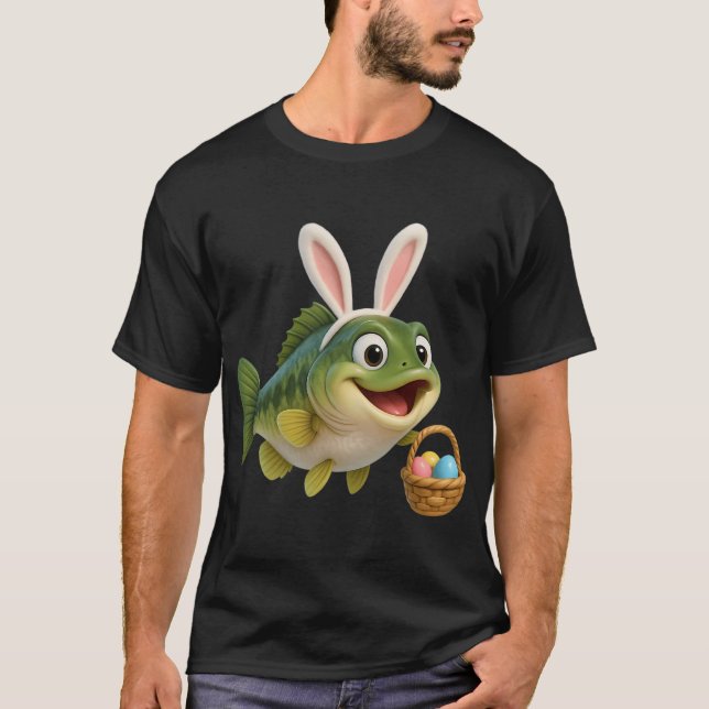 T-shirt Achigan à grande bouche de Pâques (Devant)