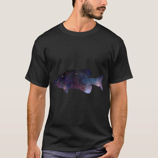 T-shirt Achigan à grande bouche - Étoiles (Devant)