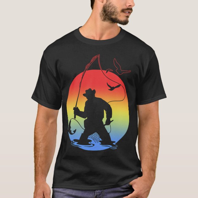 T-shirt Achigan à grande bouche rétro (Devant)
