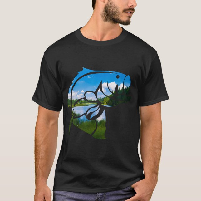 T-shirt achigan de lac (Devant)
