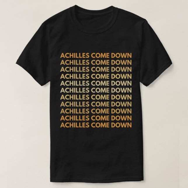 T-shirt Achille Esthétique Descend La Chanson D'Achille (Design devant)
