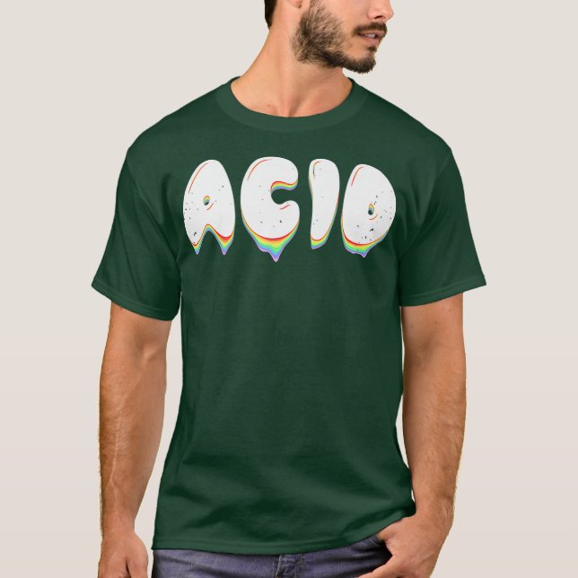 T-shirt Acid House Techno DJ Rave Premium (Devant)