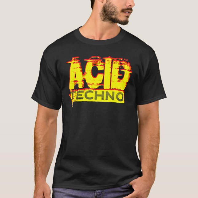 T-shirt Acid Techno 303 Rave DJ Bassline Clubbing Festival (Devant)