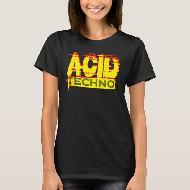 T-shirt Acid Techno 303 Rave DJ Bassline Clubbing Festival (Devant)