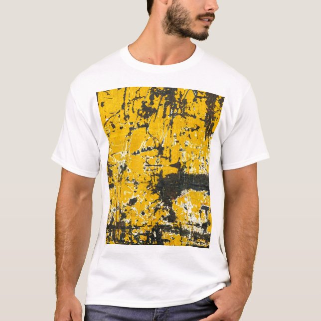 T-shirt Acier rustique, Arrière - plan Texturé. (Devant)