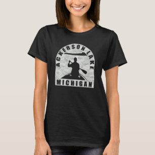T-shirt Ackerson Lake Canoeing Michigan