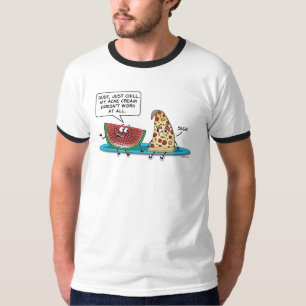 T-shirt Acné de l'adolescence de nourriture