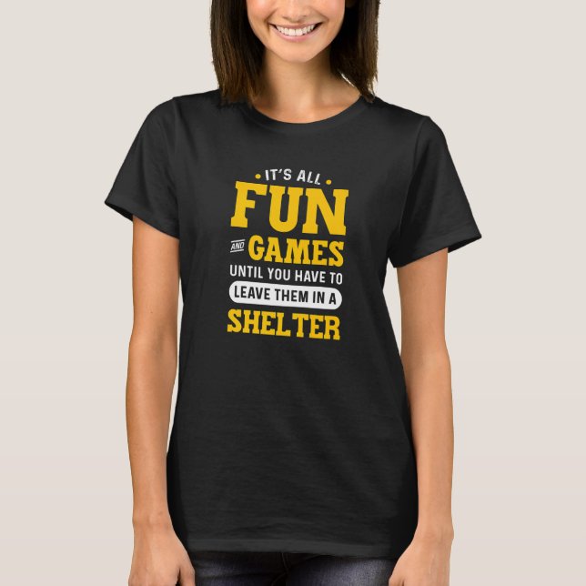 T-shirt ACO. Secourez les animaux domestiques. Agent de co (Devant)
