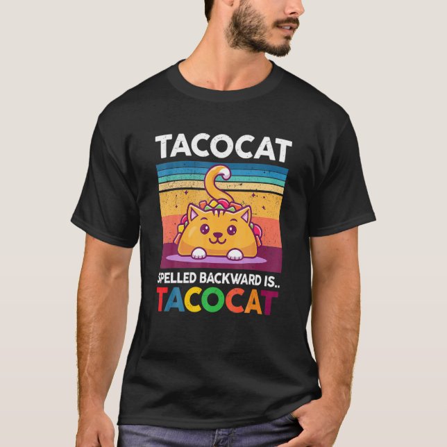 T-shirt Acocat Écrit En Arrière Est Aco Chat Cute Aco Enfa (Devant)