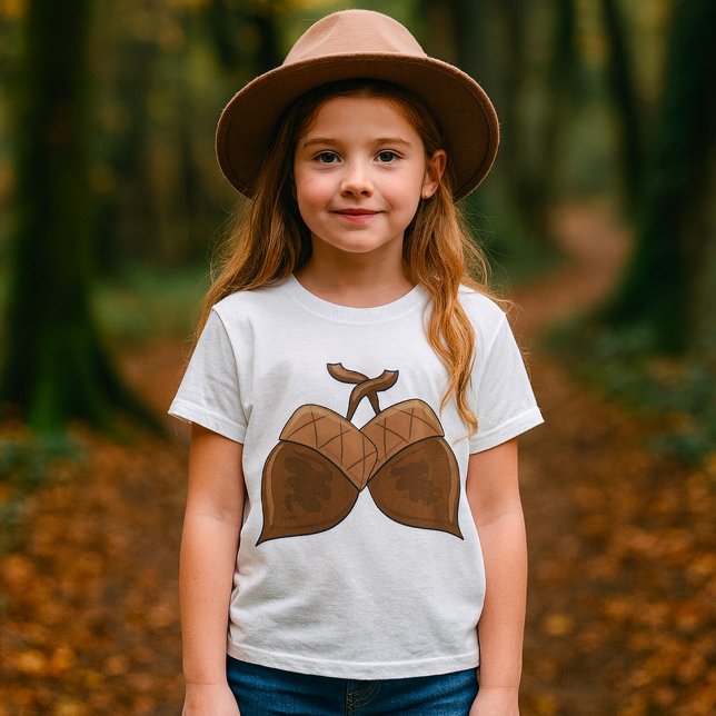 T-shirt Acorns Rustique Forêt d'automne Nature (Créateur téléchargé)