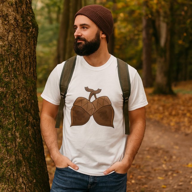 T-shirt Acorns Rustique Forêt d'automne Nature (Créateur téléchargé)