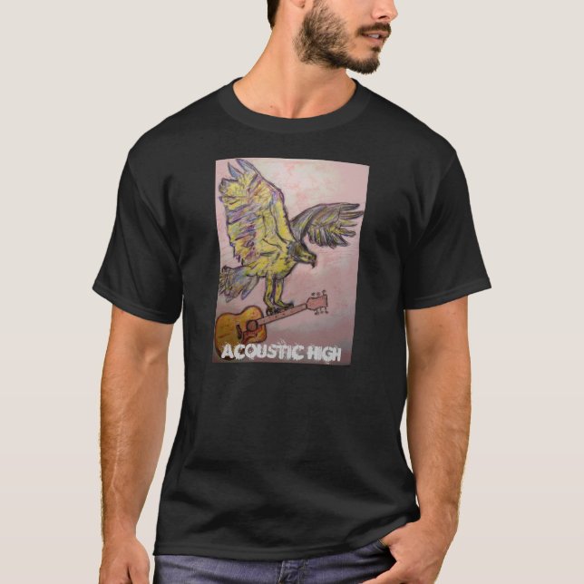 T-shirt Acoustic Fish Hawk acoustique élevé (Devant)