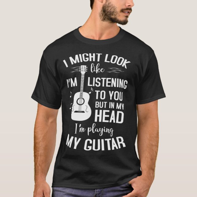T-shirt Acoustic Guitar Strings Electric Guitar Accessorie (Devant)