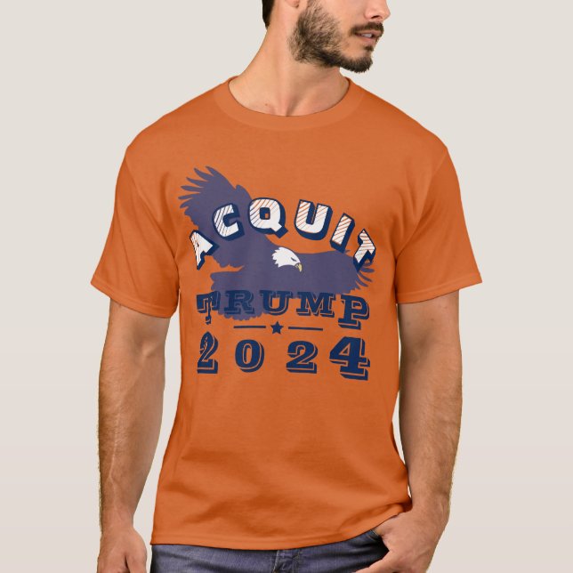 T-shirt Acquitter TRUMP 2024 (Devant)