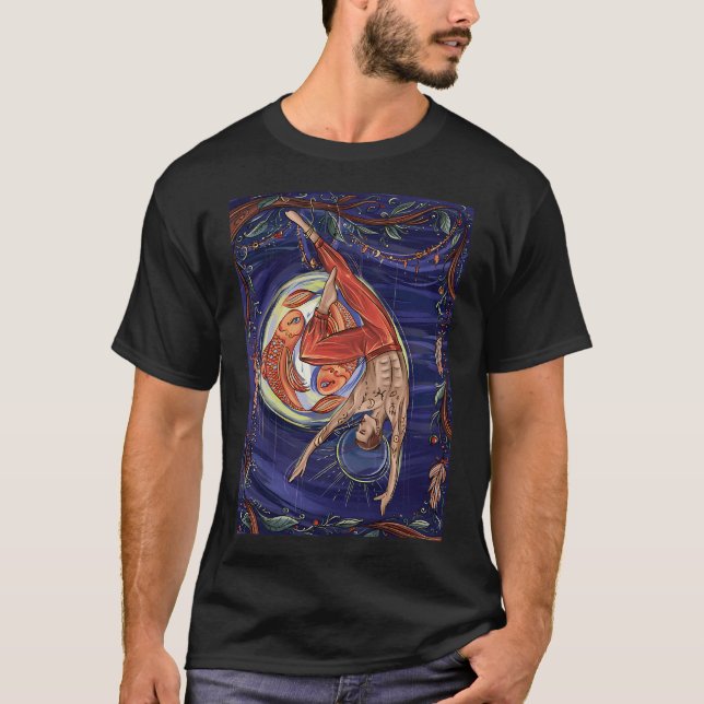 T-shirt Acrobate suspendu (Le Pendu) (Devant)