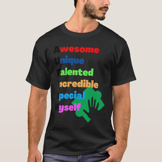 T-shirt Acronyme autiste (Devant)