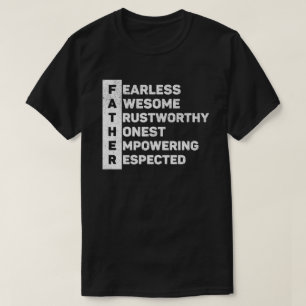 T-shirt Acronyme du père La meilleure Fête des pères papa 