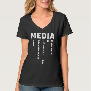 T-shirt Acronyme Médiatique Distraction La Plus Efficace E
