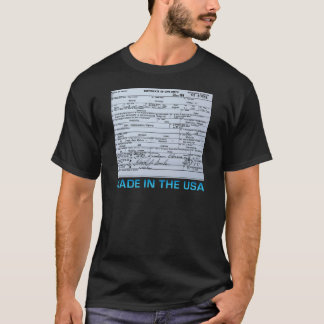 T-shirt acte de naissance d'obama