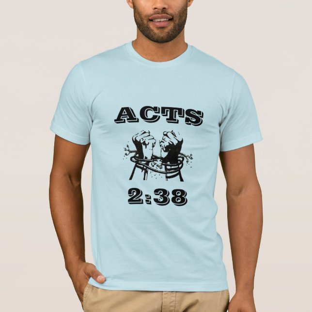T-shirt actes 2:38 RARE (Devant)