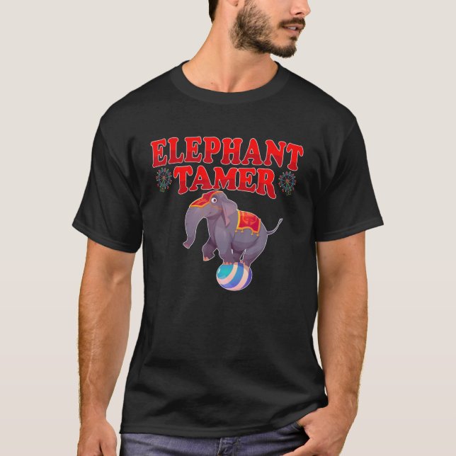 T-shirt Actes de cirque du costume de carnaval d'Elephant  (Devant)