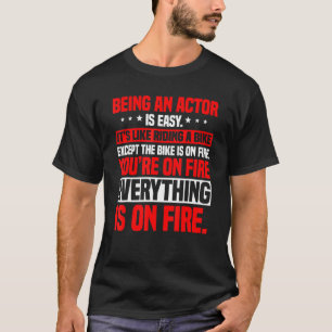 T-shirt Acteur Interprète Artiste Entertainer Monter Un Vé