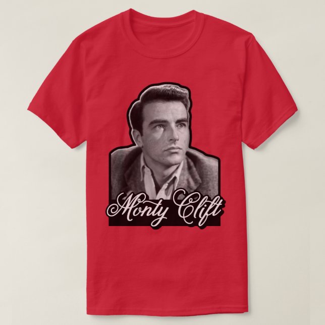 T-shirt Acteur Montgomery Clift Monty Clift Clift (Design devant)