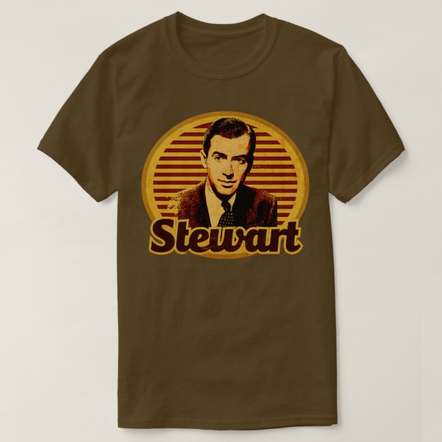 T-shirt Acteur vintage Stewart (Design devant)